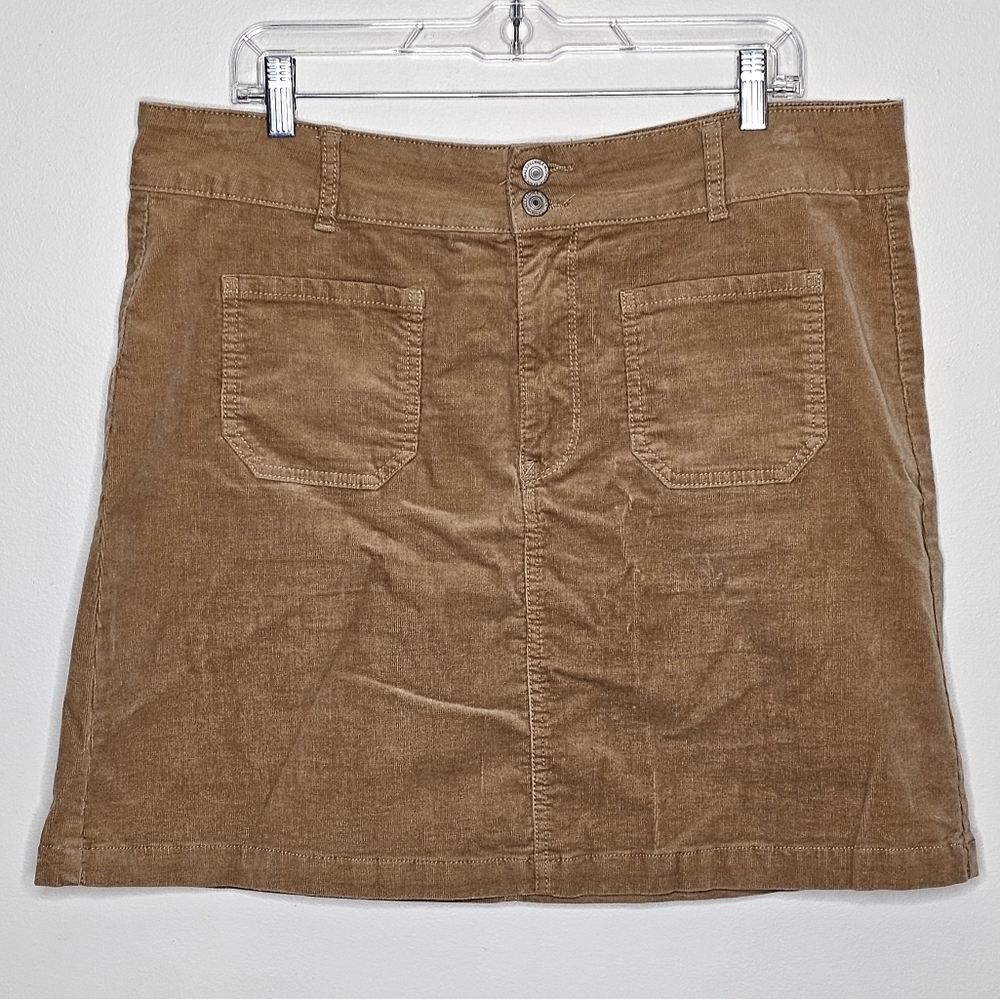 Wallflower tan corduroy skirt size 16w